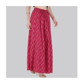 Sttoffa Magenta Cotton Womens Flared Skirt ( Pack of 1 ) - None