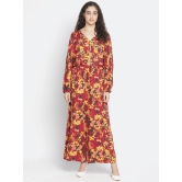 Oxolloxo Red & Yellow Printed Basic Jumpsuit