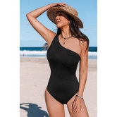 One Shoulder Slim One Piece Monokini-S