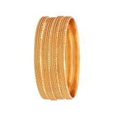 Zeneme Gold Plated Bangles Set Of 4 - 2.8