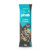 Phab Granola Bar Cookies And Cream 30Gm, 1 Pc