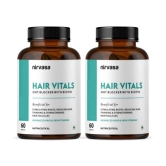 Nirvasa Hair Vitals Biotin Tablets, Hair Supplement with Beta, Sitosterol 60 tablets (Pack of 2)