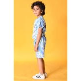 MARBLING BLUE SLEEPWEAR SHORT SET - BLUE-1-2 YEARS / 2N / BLUE