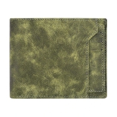 GEEO - Green Faux Leather Mens Two Fold Wallet ( Pack of 1 ) - Green