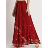 Embellished Flared Maxi Skirt