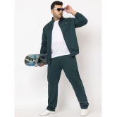 YHA - Dark Green Fleece Regular Fit Mens Tracksuit ( Pack of 1 ) - None