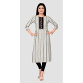 Meher Impex - Grey Cotton Women''s Straight Kurti ( Pack of 1 ) - None