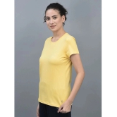 Dollar Yellow Cotton Blend Regular Fit Womens T-Shirt ( Pack of 1 ) - None