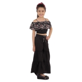 Kids Cave - Black Crepe Girls Jumpsuit ( Pack of 1 ) - None