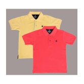 NEUVIN - Multi Color Cotton Blend Boys Polo T-Shirt ( Pack of 2 ) - None