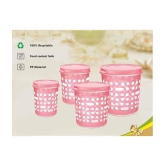 Milton Storex 5-in-1 Plastic Container Set, 5-Pieces, Blue - Pink