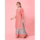 Aarika Red Cotton Girls Kurta and Sharara Set ( Pack of 1 ) - None