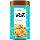 NourishVitals Almond Cookies, Heavenly Bites, Source of Protein, Crunchy Delights, Genius Snack,120g