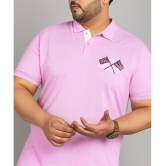 XFOX Cotton Regular Fit Solid Half Sleeves Mens Polo T Shirt - Lavender ( Pack of 1 ) - 5XL, Lavender