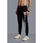 Devils Swag Printed Black Joggers for Men M