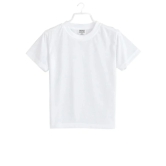 Boys Cotton Plain Half Sleeve TShirt (White) PID41501