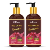 LA ORGANO Red Onion Hair Conditioner & Shampoo for Shiny & Healthy Hair Deep Conditioner 600 g Pack of 2