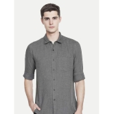 Radprix Cotton Blend Regular Fit Solids Full Sleeves Mens Casual Shirt - Grey ( Pack of 1 ) - None