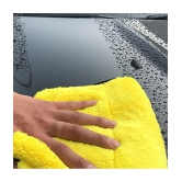 INGENS - Yellow 600 GSM Microfiber Cloth For Automobile ( Pack of 1 )