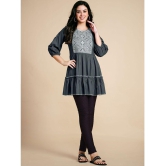 Glomee - Grey Viscose Womens Tunic ( Pack of 1 ) - None