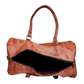 Man Arden - Tan Leather Duffle Bag - Onesize