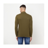 Glito - Olive Cotton Blend Mens Cardigan Sweater ( Pack of 1 ) - None