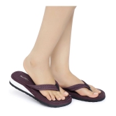 Phonolite Maroon Women's Thong Flip Flop - None