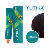 yutika Professional Creme Permanent Hair Color Brown 4.0 100 g