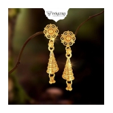 VIVASTRI Golden Drop Earrings ( Pack of 1 ) - Golden