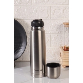 Femora Bullet Thermosteel Stainless Steel Water Bottle Flask Bottle, Hot and Cold, 500ml, 1 Piece, Silver