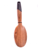 FOK Wooden Cushion Hair Oval Paddle Brush