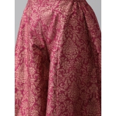 Women Burgundy Floral Printed Regular Top with Palazzos