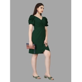 Apnisha Polyester Solid Above Knee Womens Bodycon Dress - Green ( Pack of 1 ) - None