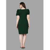 Apnisha Polyester Solid Above Knee Womens Bodycon Dress - Green ( Pack of 1 ) - None