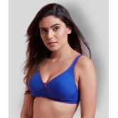 Clovia Pack of 1 Cotton Non Padded Womens T-Shirt Bra ( Blue ) - 38C