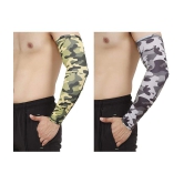 FITMonkey - Multicolor Printed Riding Sleeves ( Set of 2 ) - Freesize