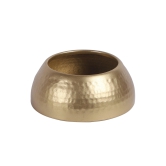 Metal Bowl Planter Set of 4-Gold