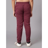 Diaz Maroon Cotton Blend Boys Trackpant ( Pack of 1 ) - None