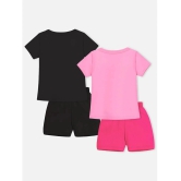 Trampoline Multi Cotton Blend Girls Top With Shorts ( Pack of 2 ) - None