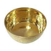 A & H ENTERPRISES - Hammered Katori /Sabzi Bowl Brass Cereal Bowl 200 mL ( Set of 1 ) - Brass