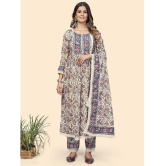 Vbuyz - Beige A-line Cotton Womens Stitched Salwar Suit ( Pack of 1 ) - None