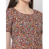 Kbz Cotton Multi Color Fit And Flare Dress - Single - L