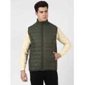 UrbanMark Men Olive Regular Fit Men Quilted Puffer Jacket - None