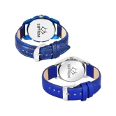 Septem Blue Leather Analog Womens Watch