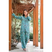 Green Abstract Full Sleeves Set Green S