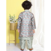 AJ Dezines - Pistachio Silk Blend Boys Sherwani ( Pack of 1 ) - None