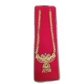 Gold Plated Traditional Indian Temple Jewellery Long Necklace Set for Women