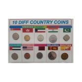 Hop n Shop - Hop n Shop World 10 Coins Set from 10 Different Countries with Beautiful Display Sheet Collectible 10 Numismatic Coins