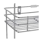 TINUMS Silver Stainless Steel Wall mount Stand ( Pack of 1 ) - Silver