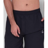 Forbro Black Polyester Lycra Fitness Shorts - None